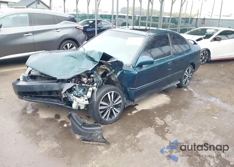 1997 Honda Civic Ex z USA, uszkodzony, nr VIN 1HGEJ8246VL107532